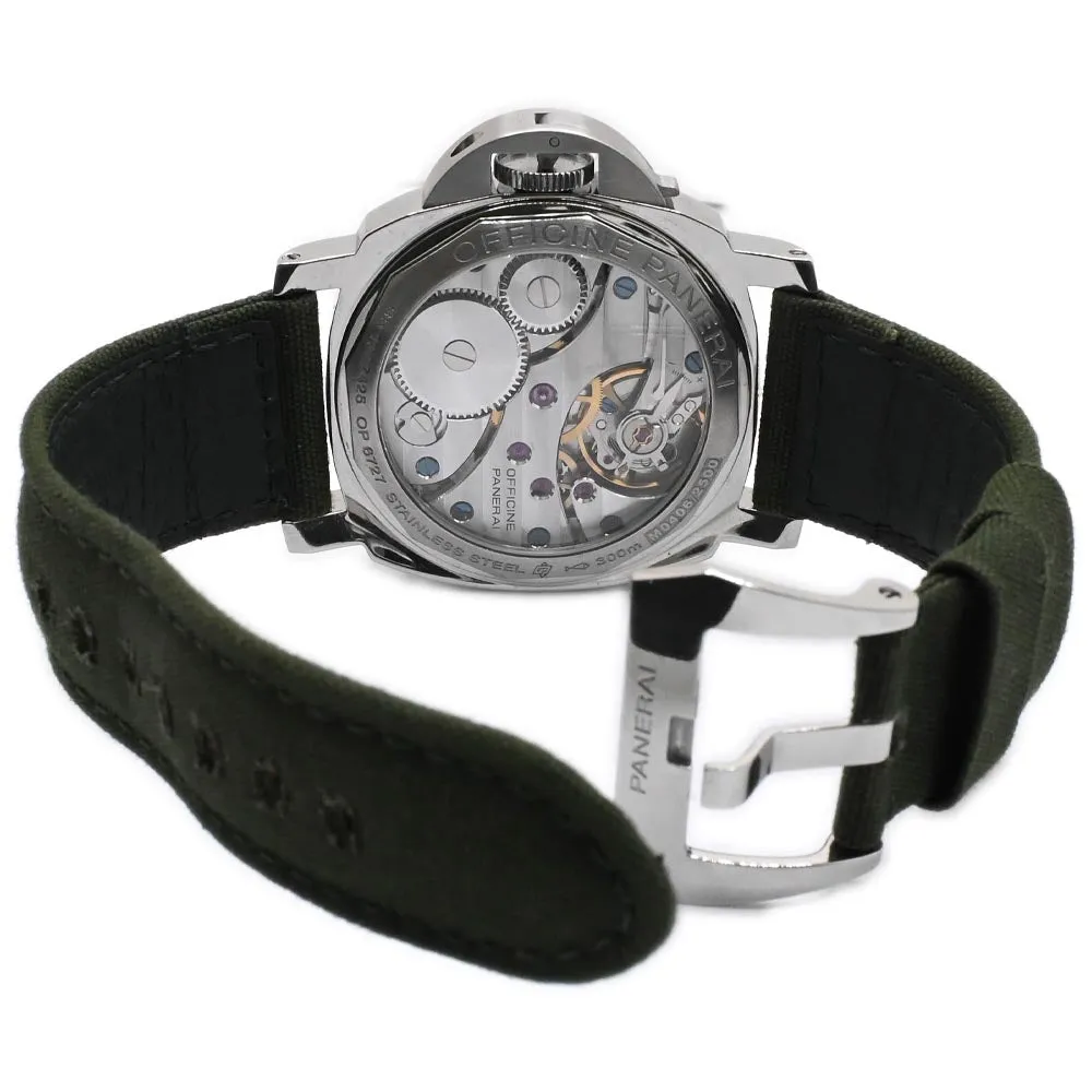 Panerai Men's Luminor Marina Stainless Steel 44mm Black Dial Watch Reference #: PAM00111