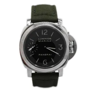 Panerai Men's Luminor Marina Stainless Steel 44mm Black Dial Watch Reference #: PAM00111