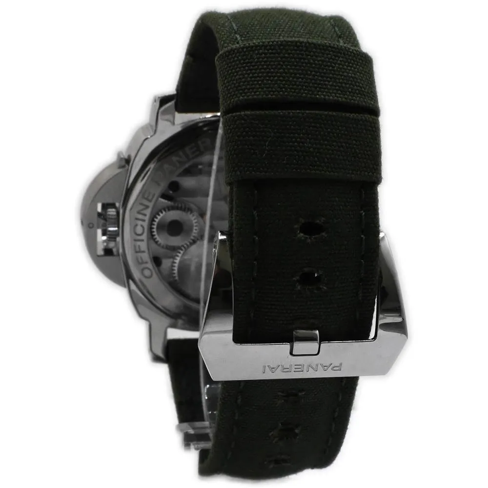 Panerai Men's Luminor Marina Stainless Steel 44mm Black Dial Watch Reference #: PAM00111