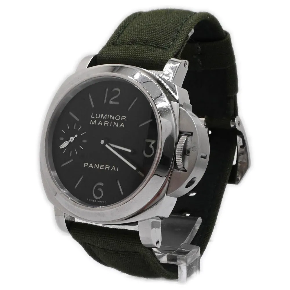 Panerai Men's Luminor Marina Stainless Steel 44mm Black Dial Watch Reference #: PAM00111