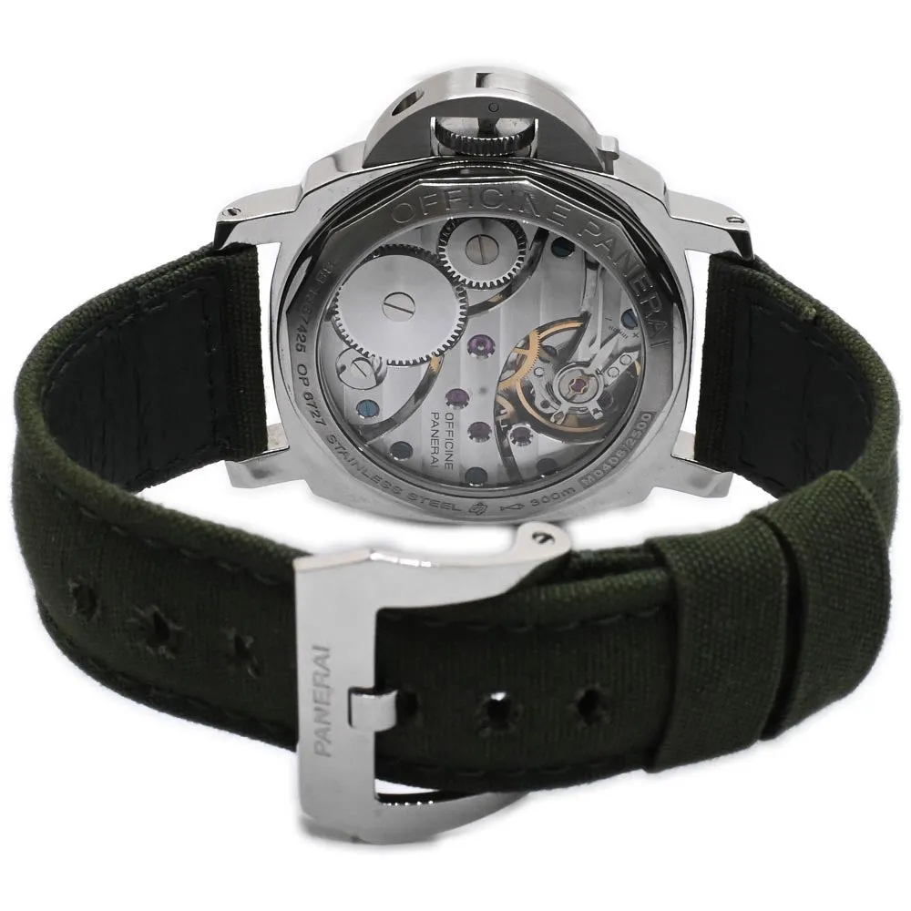 Panerai Men's Luminor Marina Stainless Steel 44mm Black Dial Watch Reference #: PAM00111