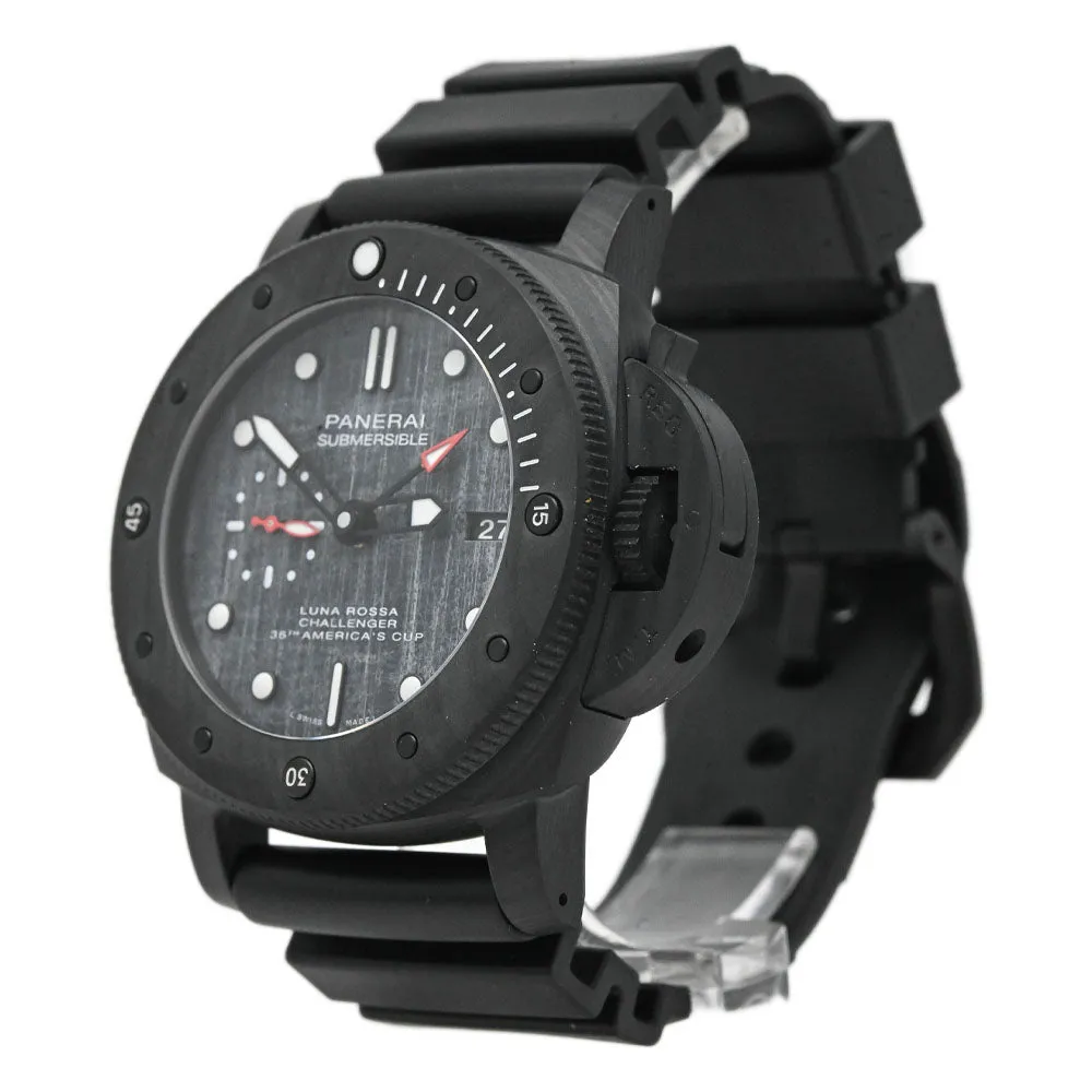 Panerai Men's Submersible Luna Rossa Carbotech 47mm Grey Dot Dial Watch Reference #: PAM01039