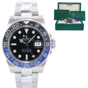 PAPERS 2021 NEW Rolex 126710 GMT Master Batman Black Blue Oyster Ceramic Watch