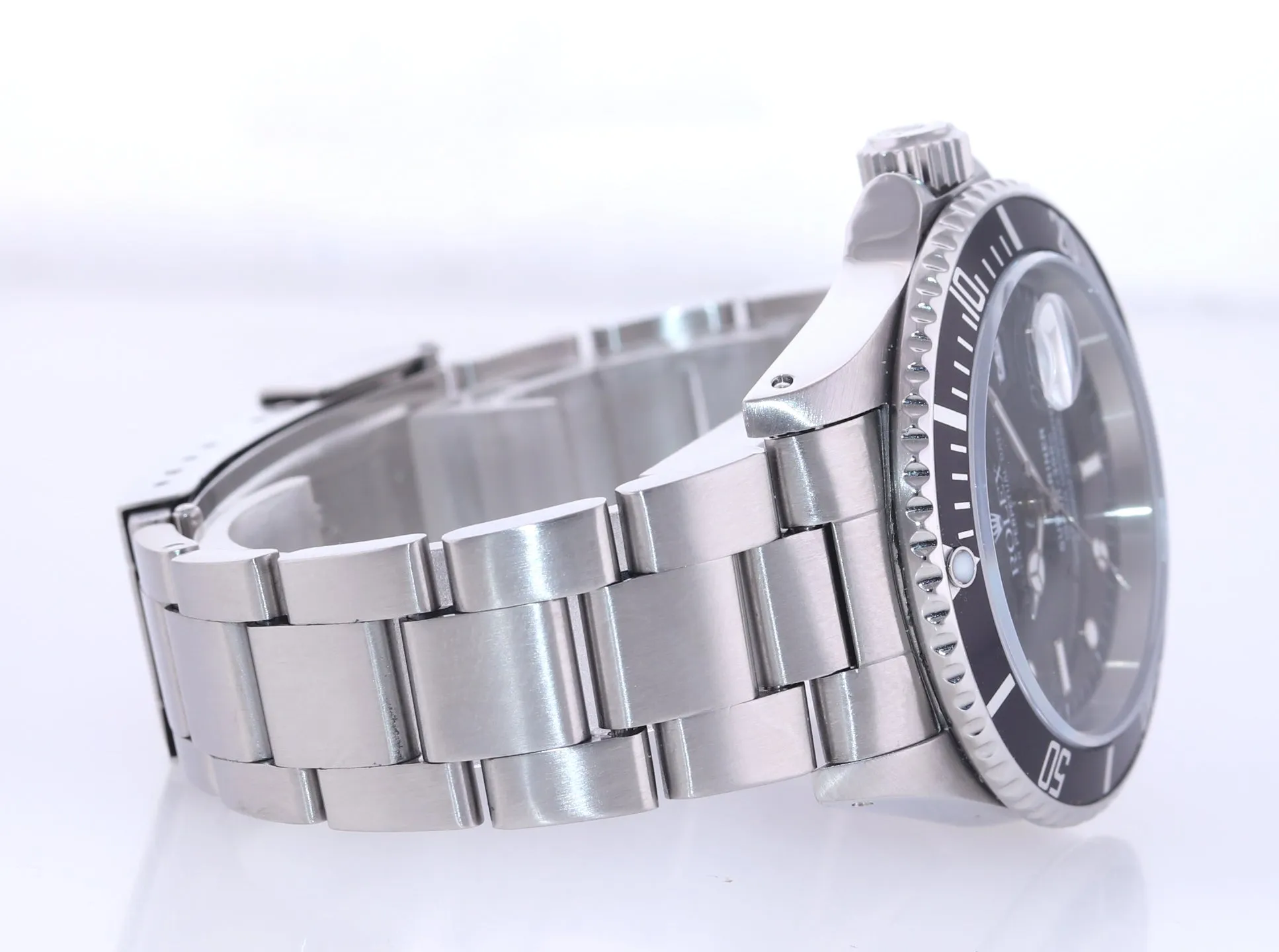 PAPERS and RSC Service Rolex Submariner Date 16610 Tritium Steel Pre-Ceramic Watch