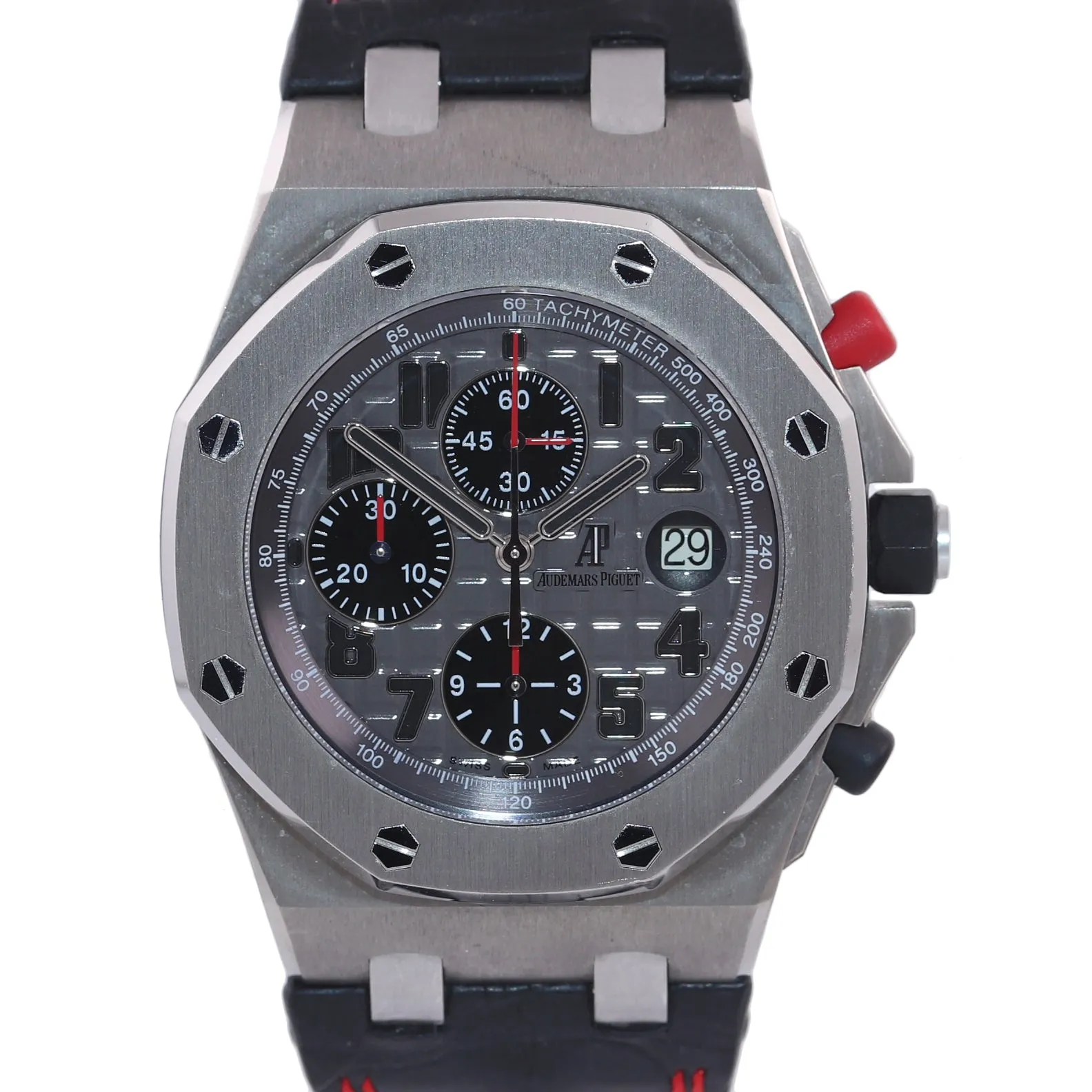 PAPERS Audemars Piguet Royal Oak Offshore Grey 26170TI Titanium 42mm Watch Box