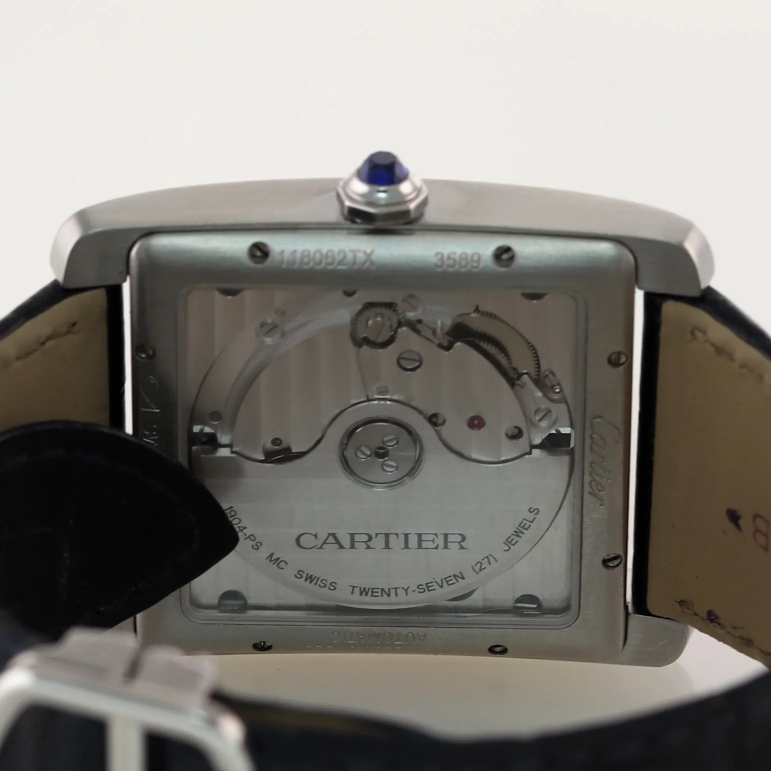 PAPERS Cartier Tank MC Automatic Silver Roman W5330003 Steel Date Watch 3589