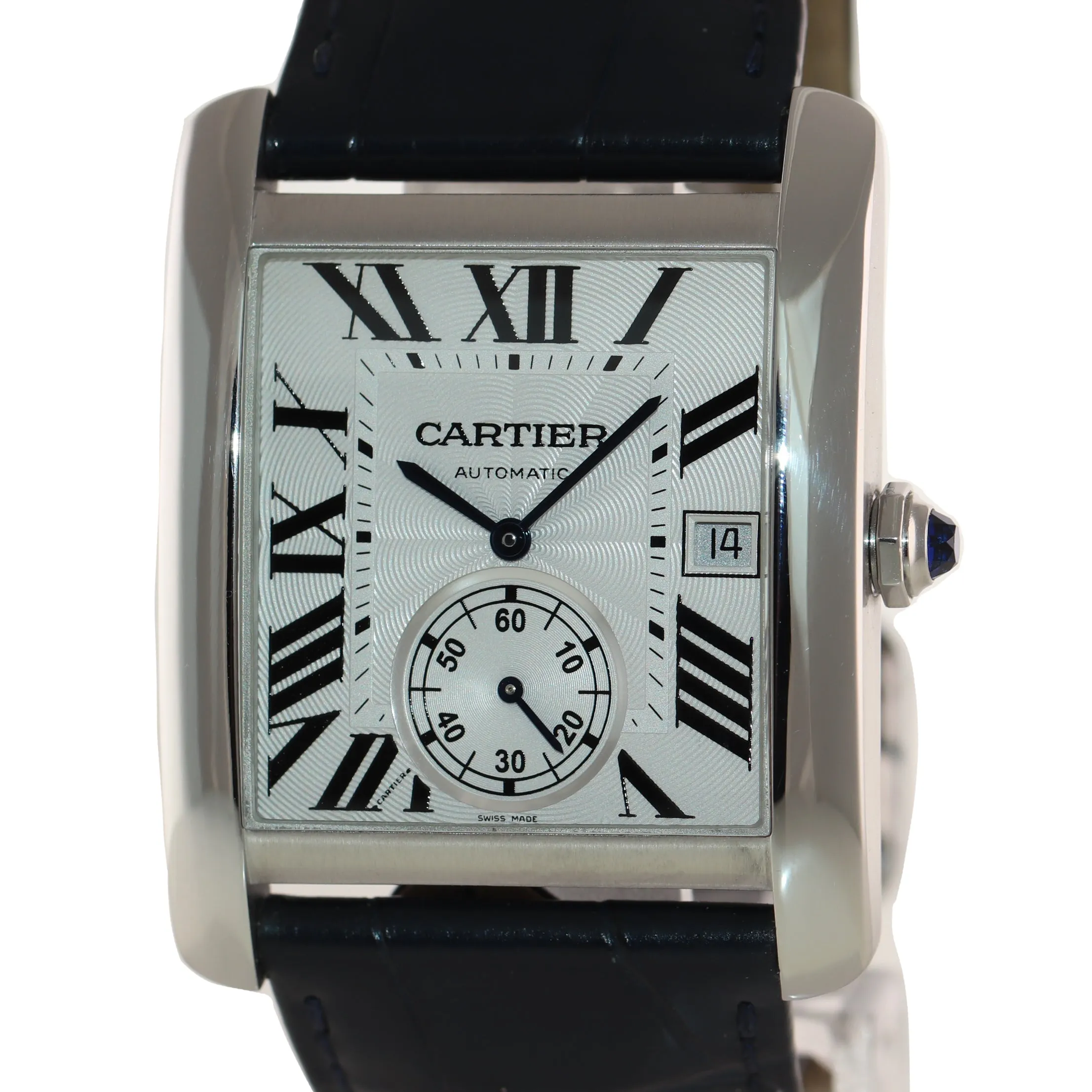 PAPERS Cartier Tank MC Automatic Silver Roman W5330003 Steel Date Watch 3589