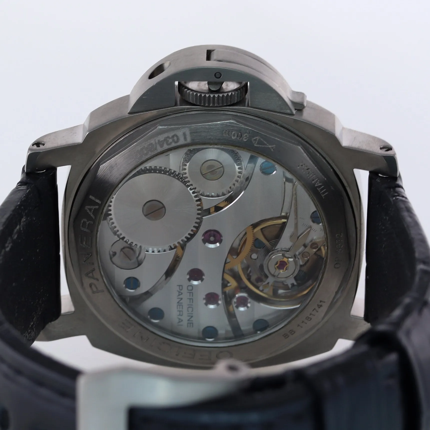 PAPERS Panerai PAM 177 44mm Luminor Marina Titanium Manual Black Watch PAM00177