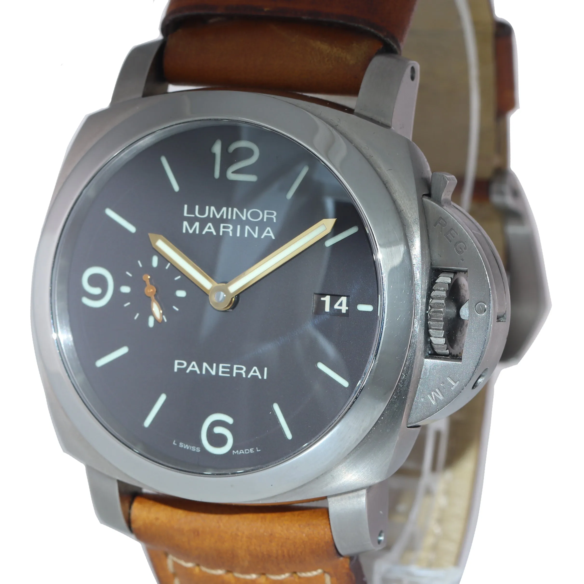 PAPERS Panerai PAM 351 PAM00351 Luminor Marina Automatic 44mm Titanium Watch