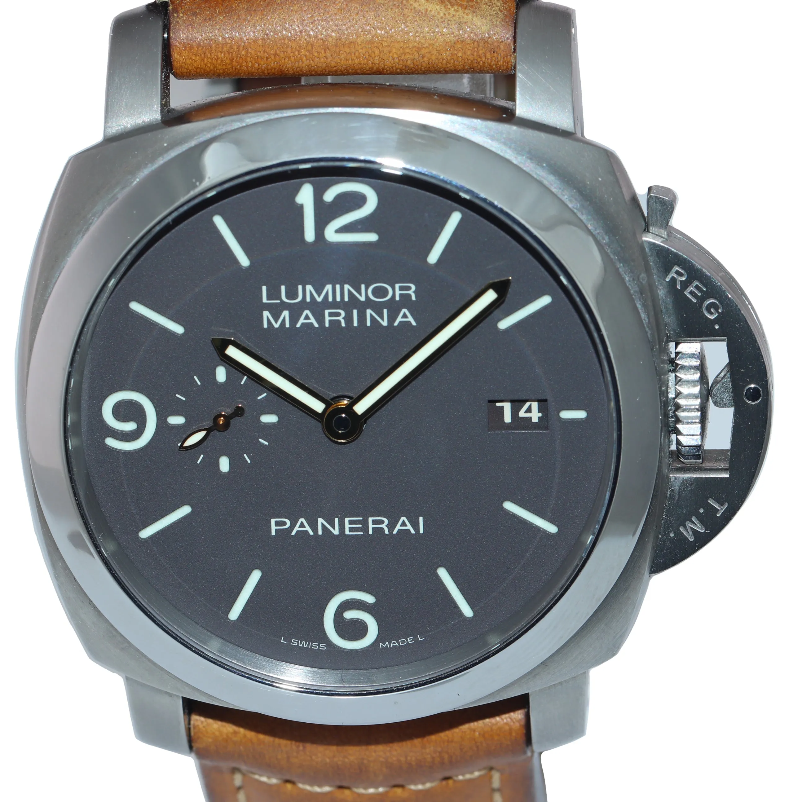 PAPERS Panerai PAM 351 PAM00351 Luminor Marina Automatic 44mm Titanium Watch