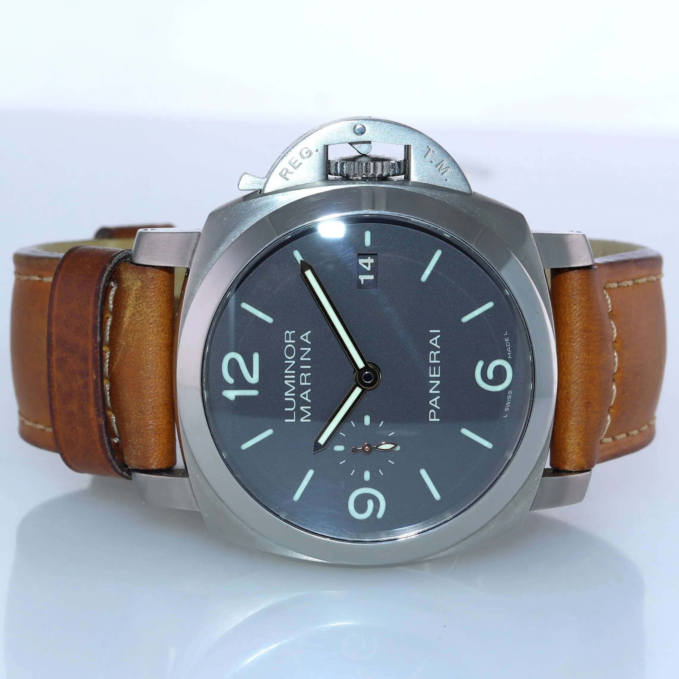 PAPERS Panerai PAM 351 PAM00351 Luminor Marina Automatic 44mm Titanium Watch