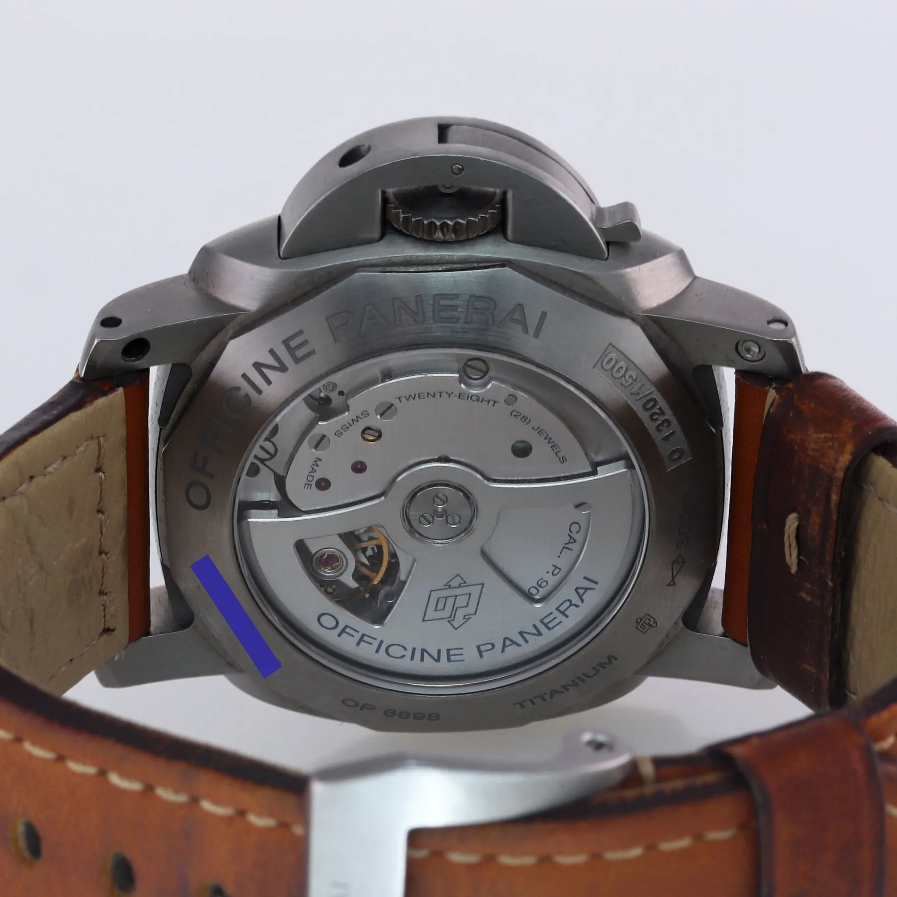 PAPERS Panerai PAM 351 PAM00351 Luminor Marina Automatic 44mm Titanium Watch