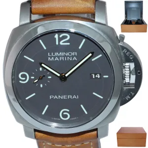 PAPERS Panerai PAM 351 PAM00351 Luminor Marina Automatic 44mm Titanium Watch