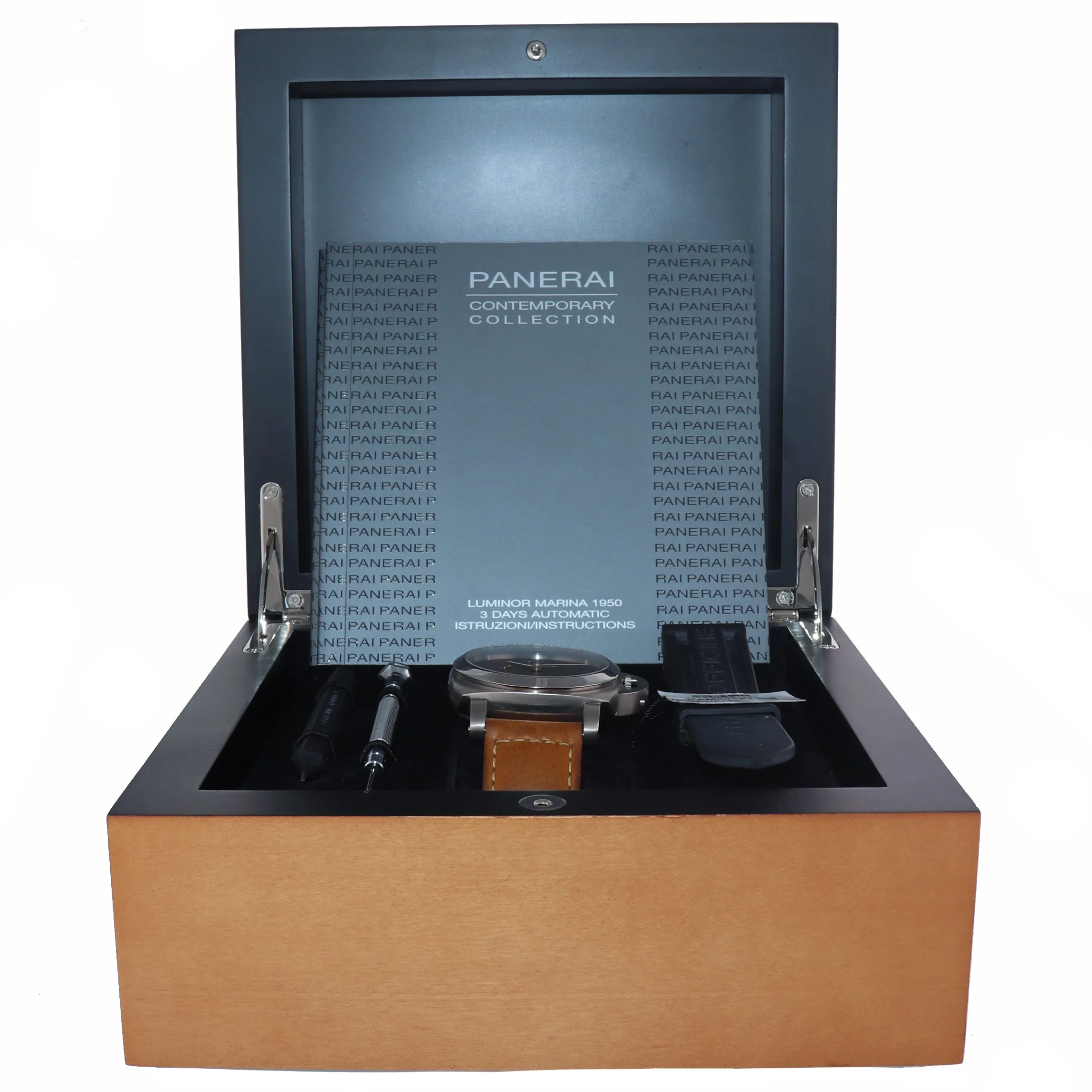 PAPERS Panerai PAM 351 PAM00351 Luminor Marina Automatic 44mm Titanium Watch