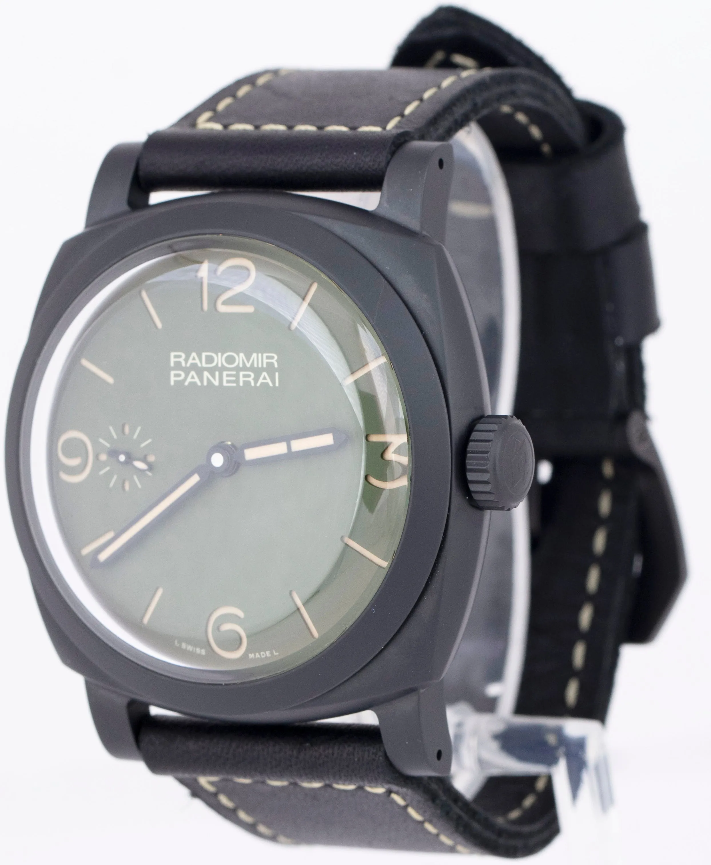 PAPERS Panerai Radiomir PAM00997 Military Green 48mm PAM 997 Black Ceramic B P