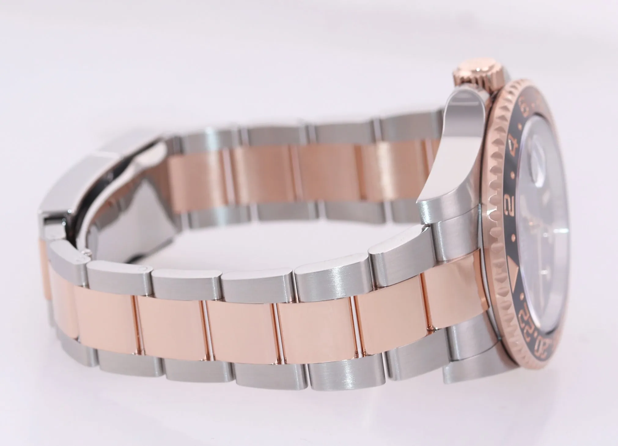 PAPERS Rolex GMT Master Root Beer Ceramic Rose Gold Steel 126711 Watch Box