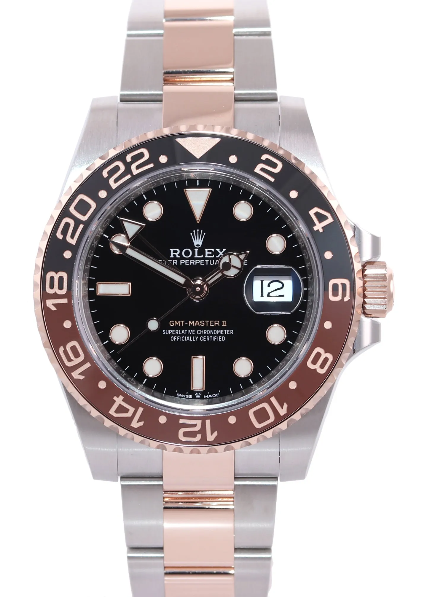 PAPERS Rolex GMT Master Root Beer Ceramic Rose Gold Steel 126711 Watch Box