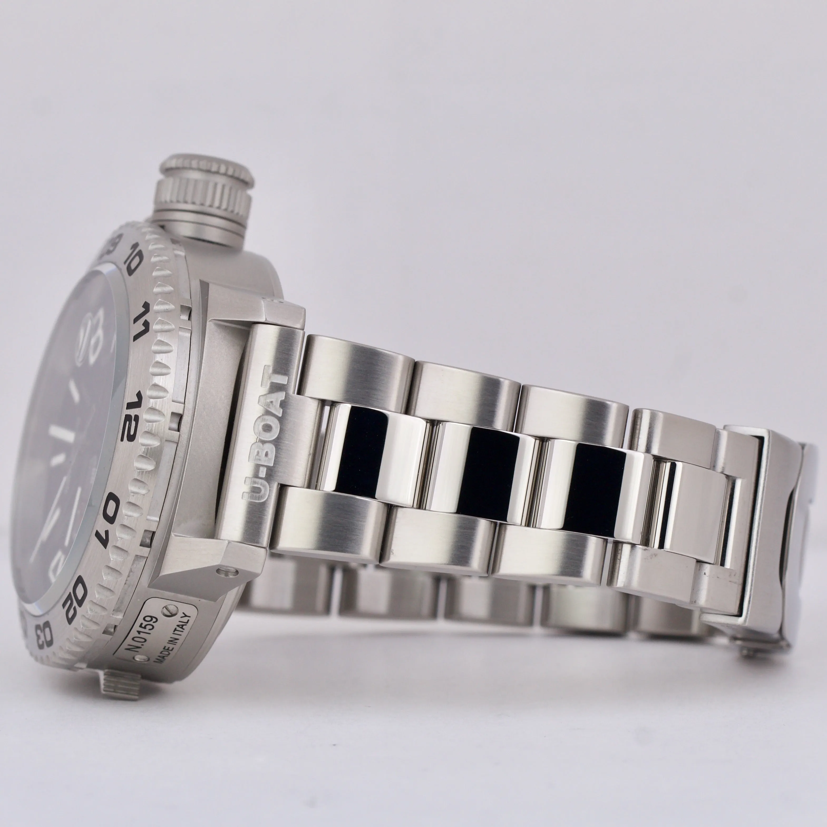 PAPERS U-Boat Italo Fontana DOPPIOTEMPO U-28 Steel Automatic 46mm 9099 Watch B P