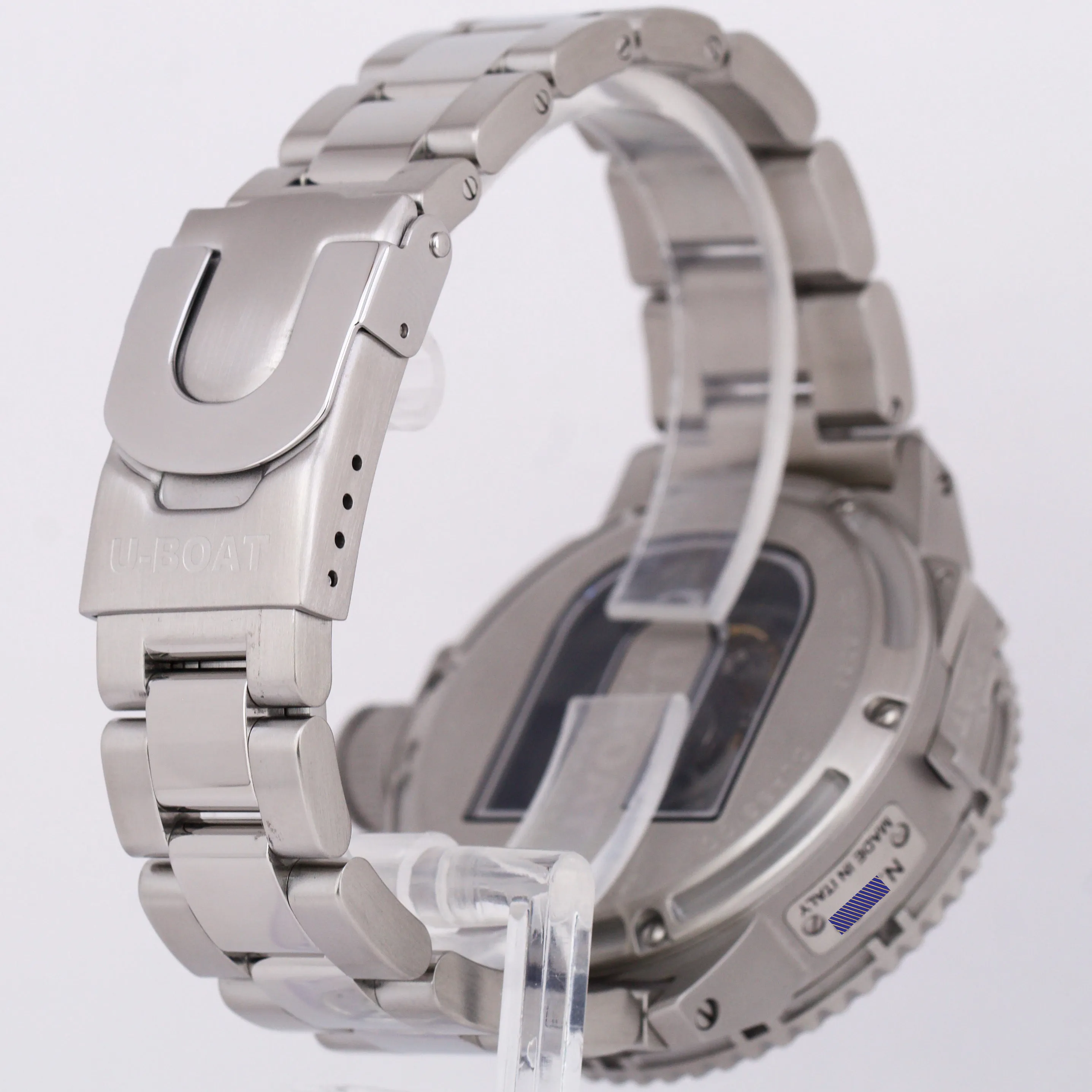 PAPERS U-Boat Italo Fontana DOPPIOTEMPO U-28 Steel Automatic 46mm 9099 Watch B P