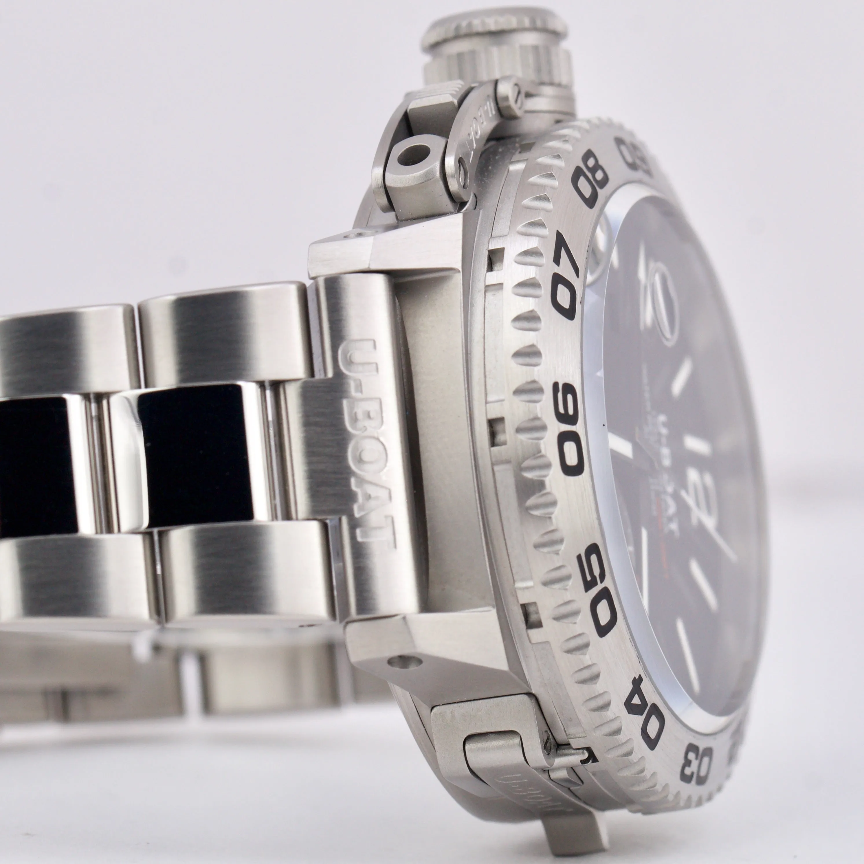 PAPERS U-Boat Italo Fontana DOPPIOTEMPO U-28 Steel Automatic 46mm 9099 Watch B P