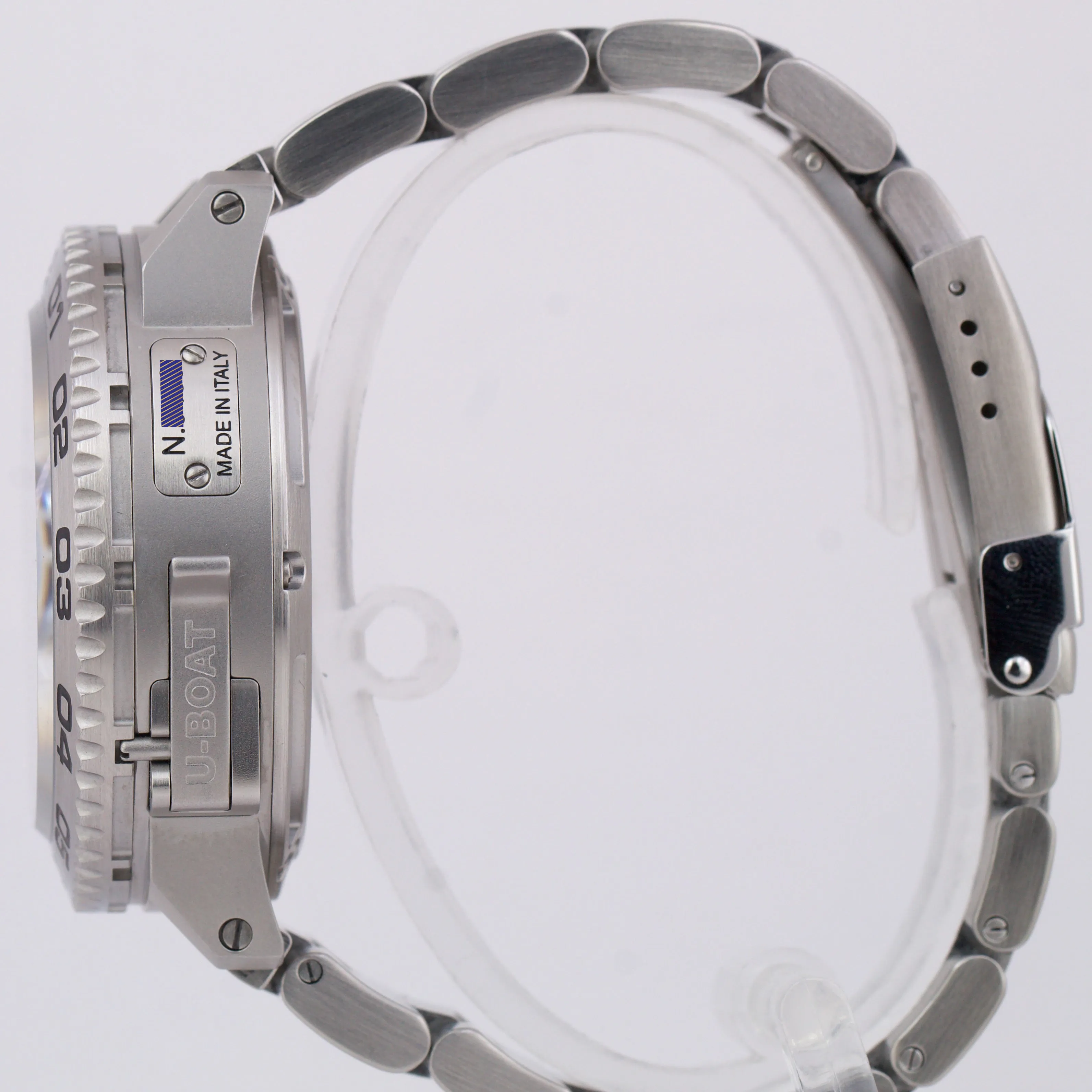 PAPERS U-Boat Italo Fontana DOPPIOTEMPO U-28 Steel Automatic 46mm 9099 Watch B P