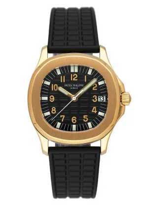 Patek Philippe Aquanaut 5066J Black Dial Mens Watch Box Papers