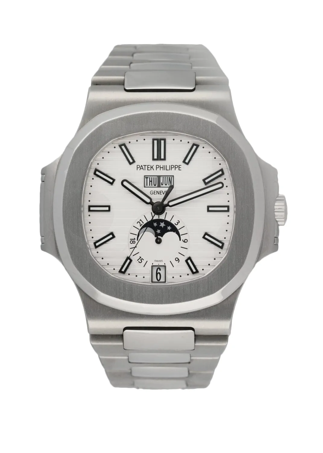 Patek Philippe Nautilus 5726 Annual Calendar Moon Phase Box And Papers