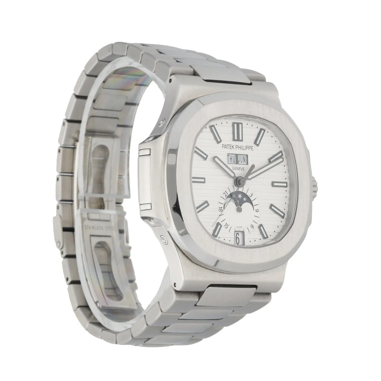 Patek Philippe Nautilus 5726 Annual Calendar Moon Phase Box And Papers