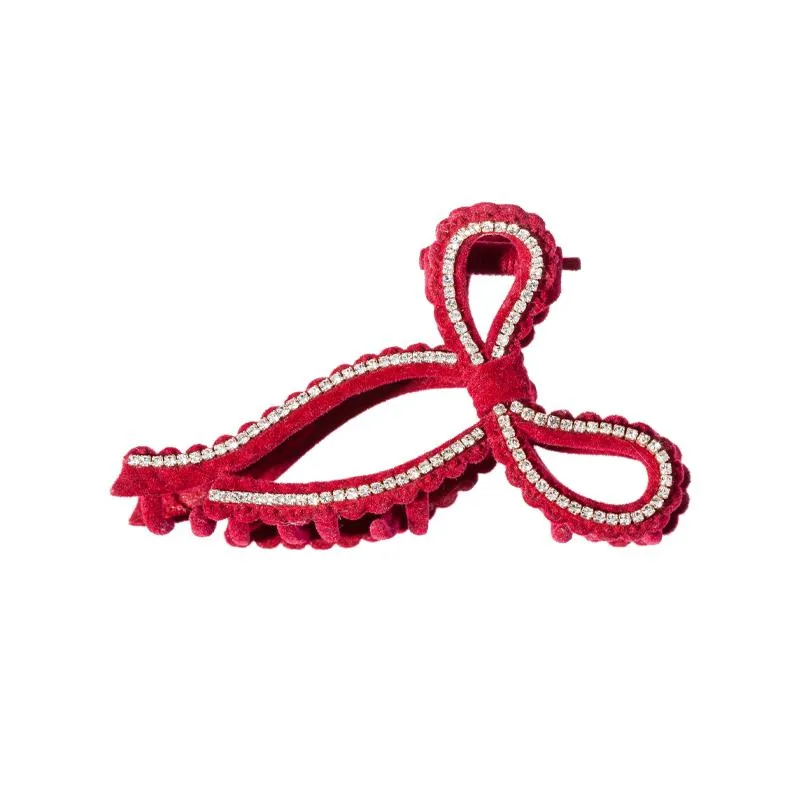 Pearl Bowknot Claw Clip