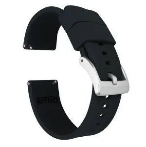 Pebble Smart Watches Elite Silicone Black Watch Band
