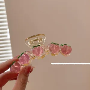 Pink Acrylic Hair Claw Clip