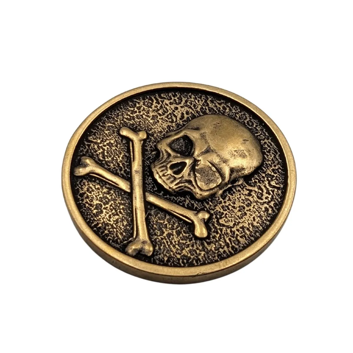Pirate Skull bronze coin
