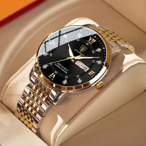POEDAGAR Luxury Brand Sport Watches Mens Fashion Full Steel Quartz Watch