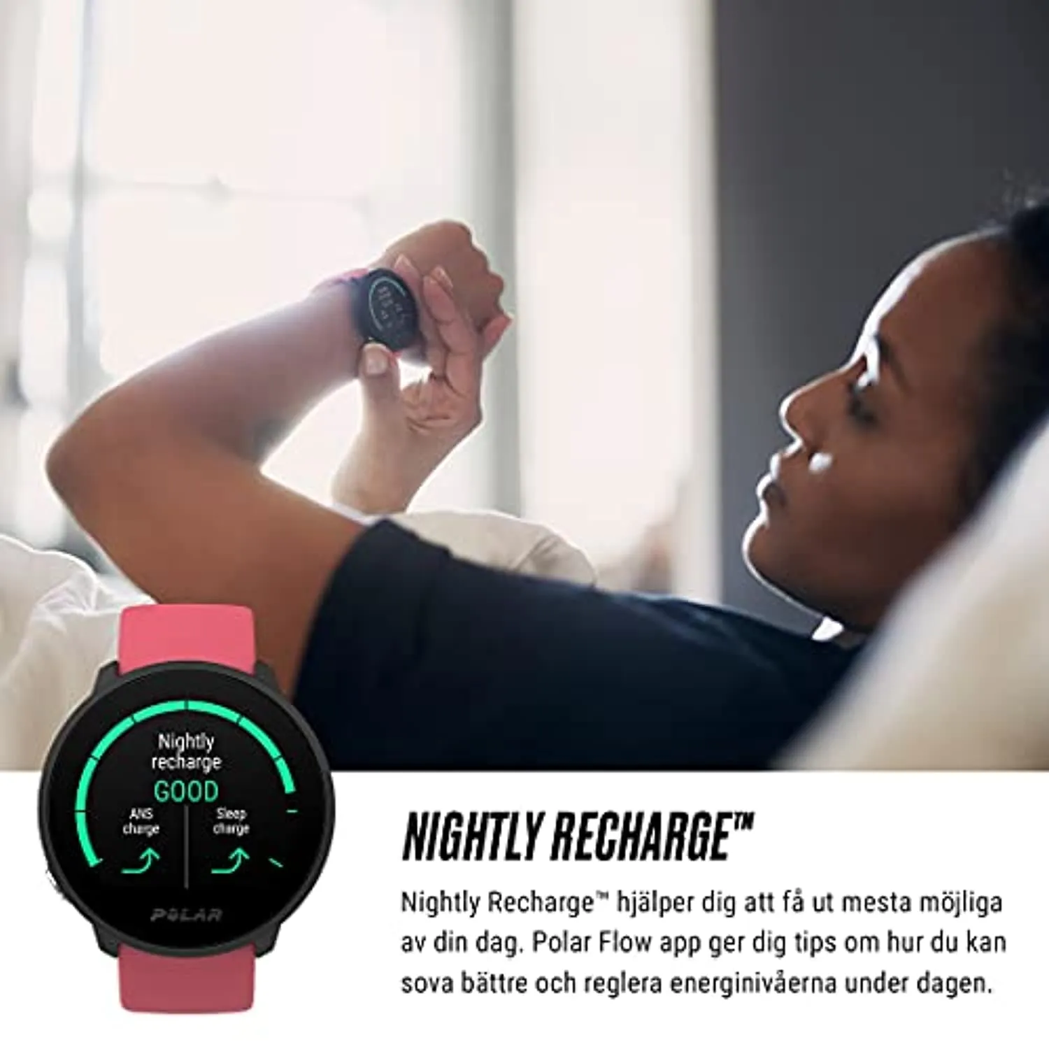 POLAR Unite Waterproof Fitness Watch (Includes Wrist-based Heart Rate and Sleep Tracking)