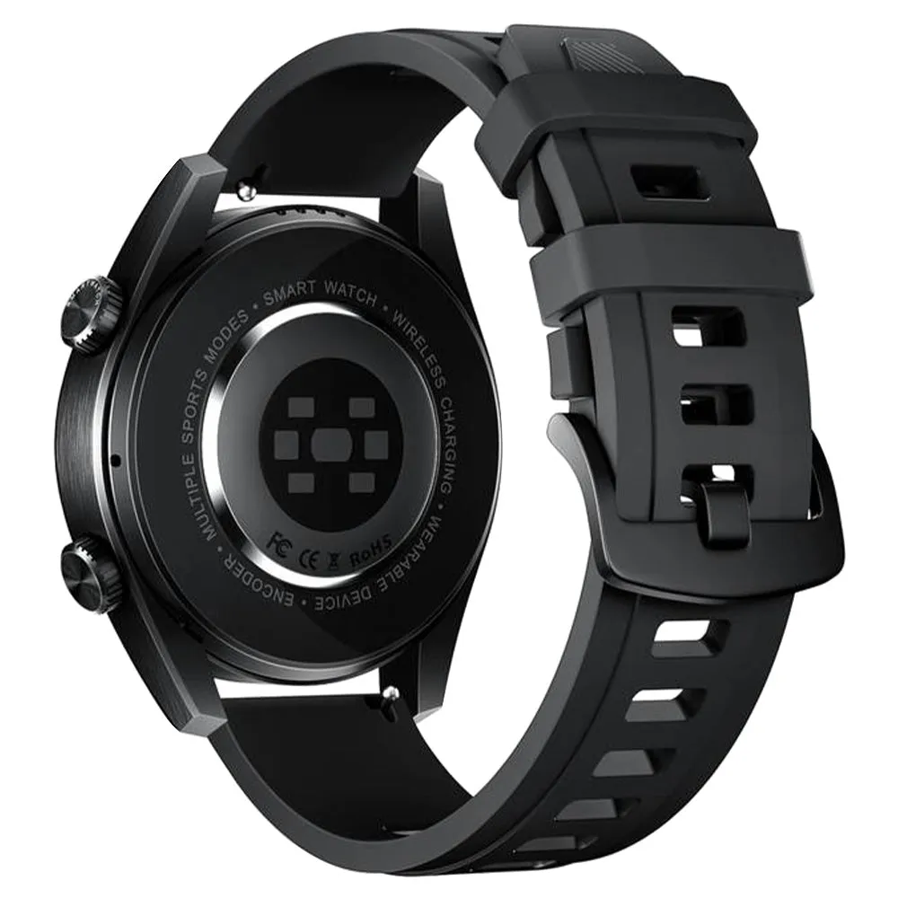 Porodo NEBULA PD-NEBULA-BK Smart Watch Black Case With Black Silicone Strap