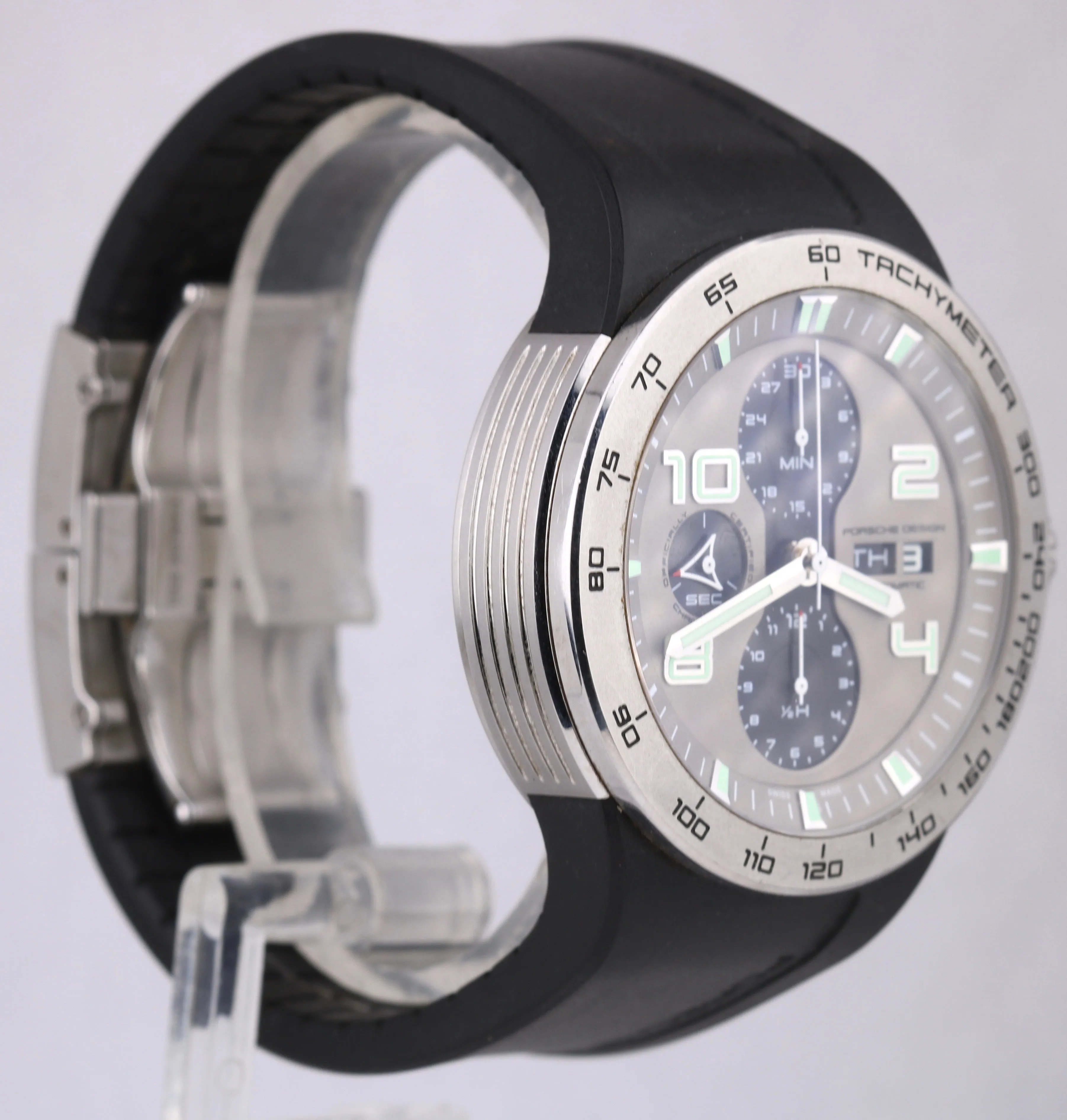 Porsche Design Flat Six P6340 Chronograph Day-Date Stainless Steel 44.5mm Watch