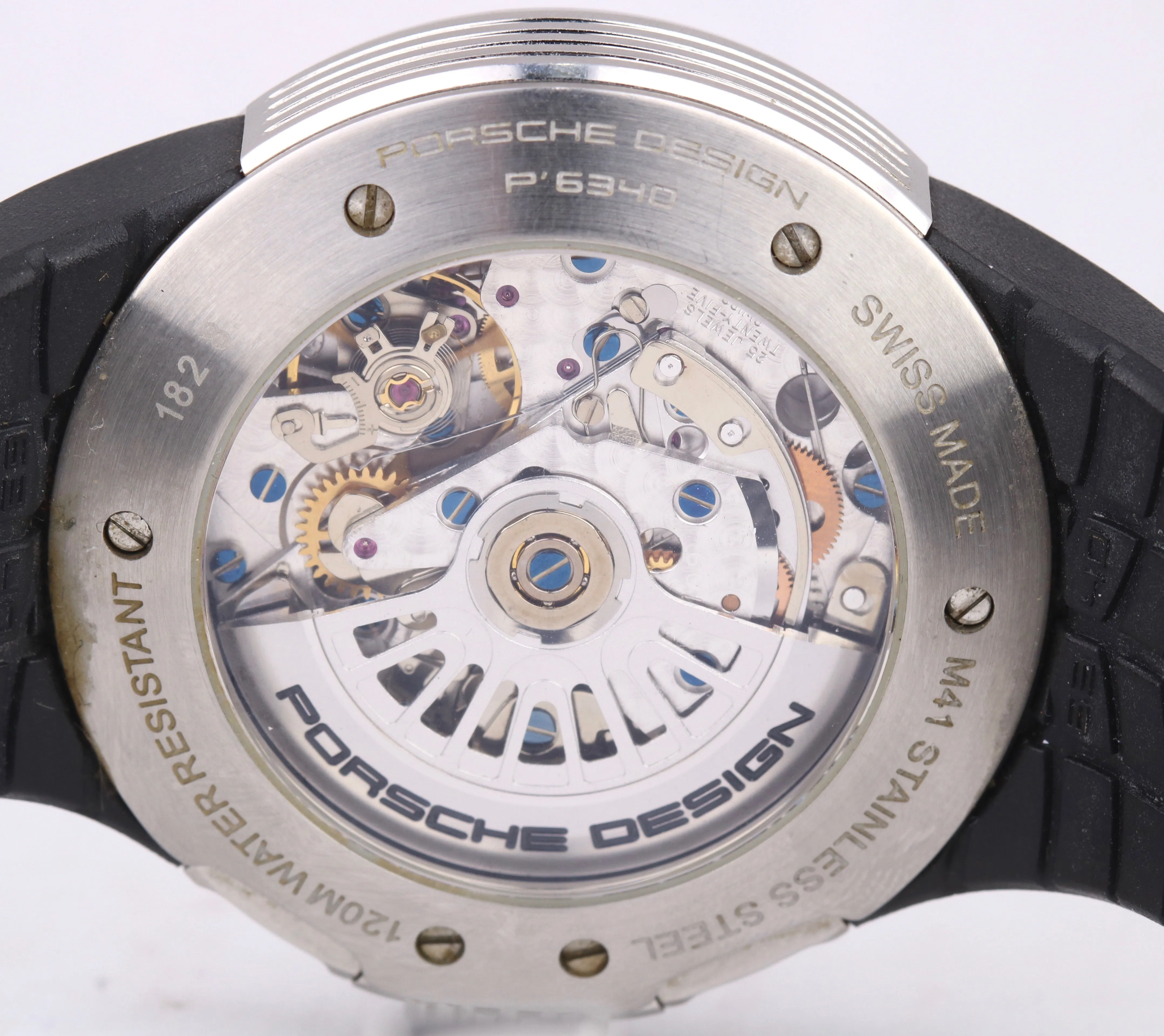Porsche Design Flat Six P6340 Chronograph Day-Date Stainless Steel 44.5mm Watch
