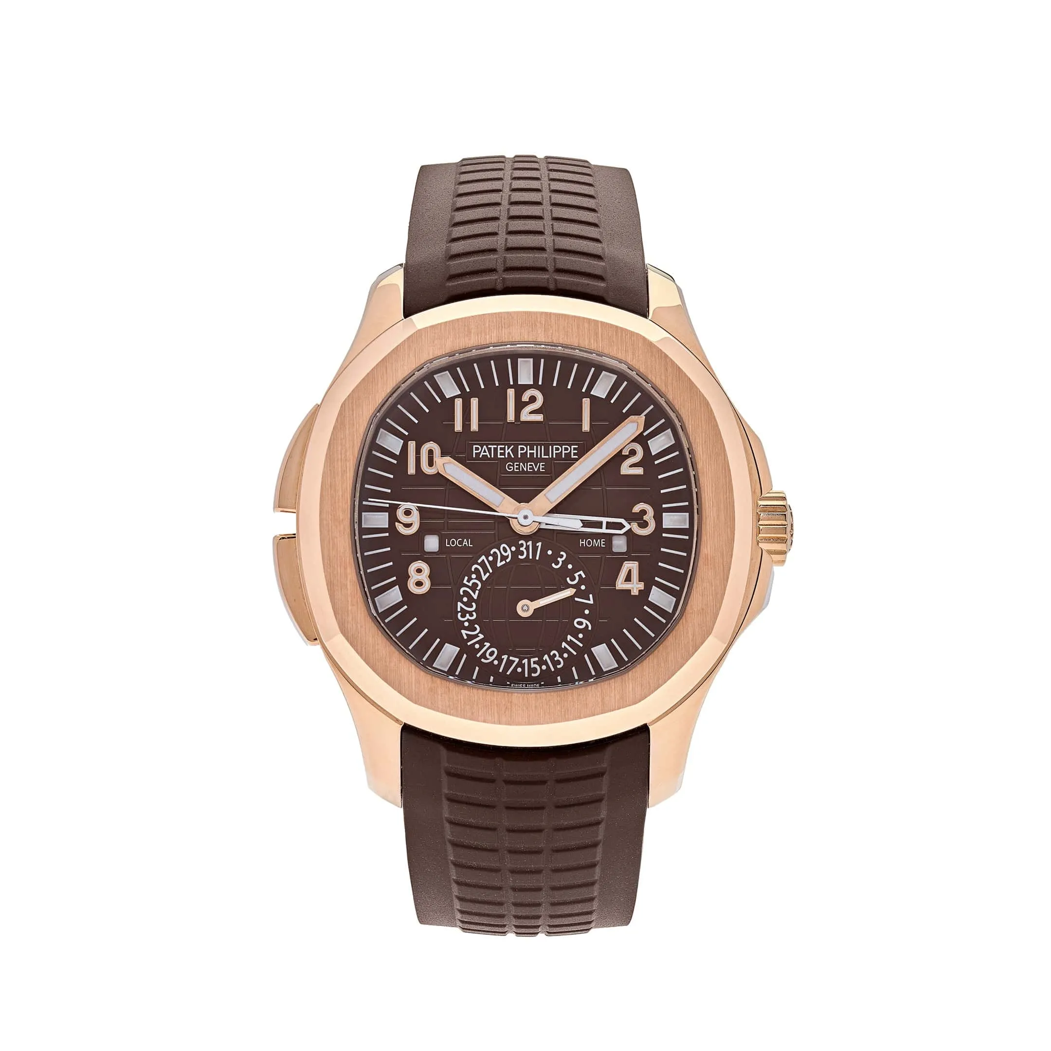 PP Luxury Watches Aquanaut 5164R-001 'Travel Time' Brown Dial Rose Gold (2018)