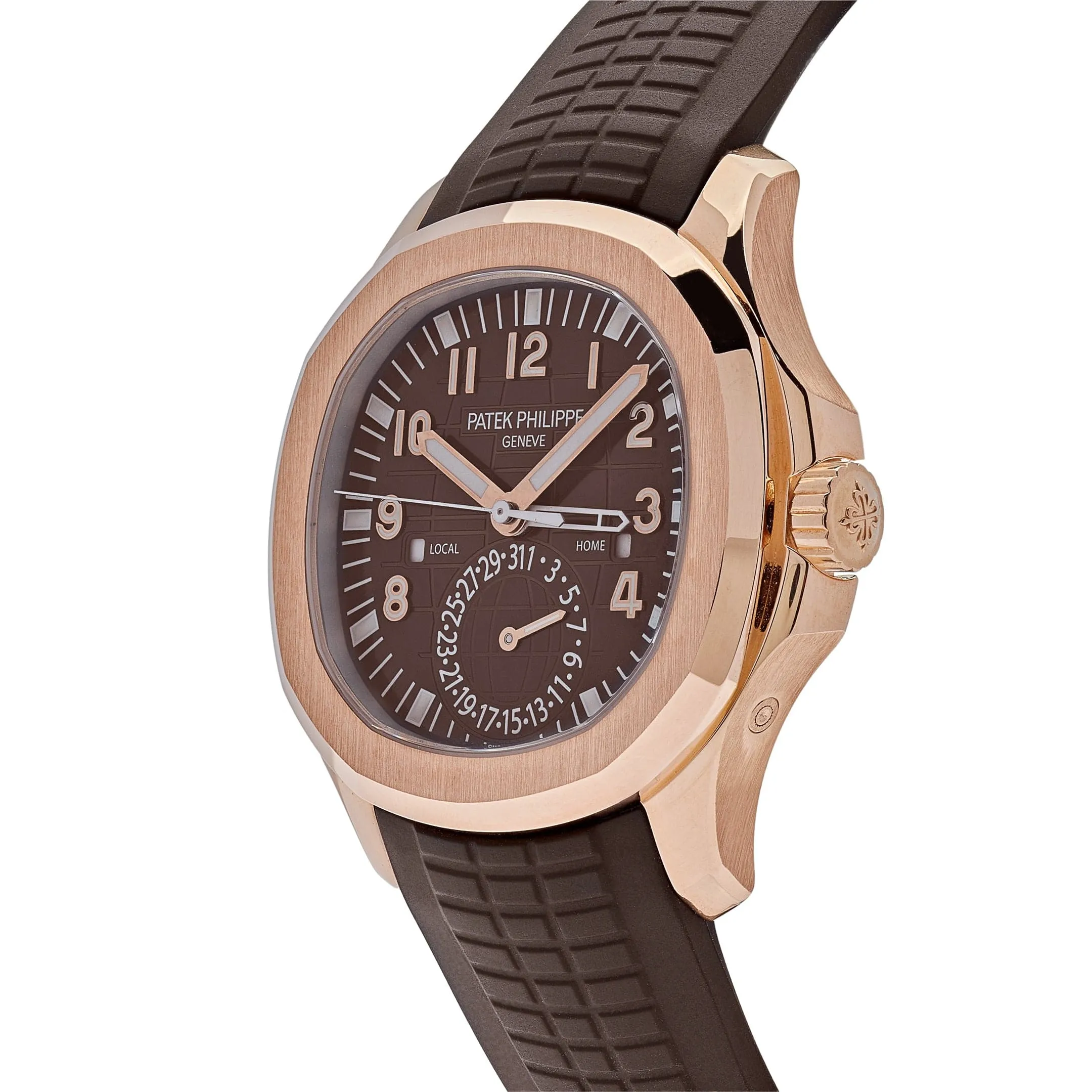 PP Luxury Watches Aquanaut 5164R-001 'Travel Time' Brown Dial Rose Gold (2018)