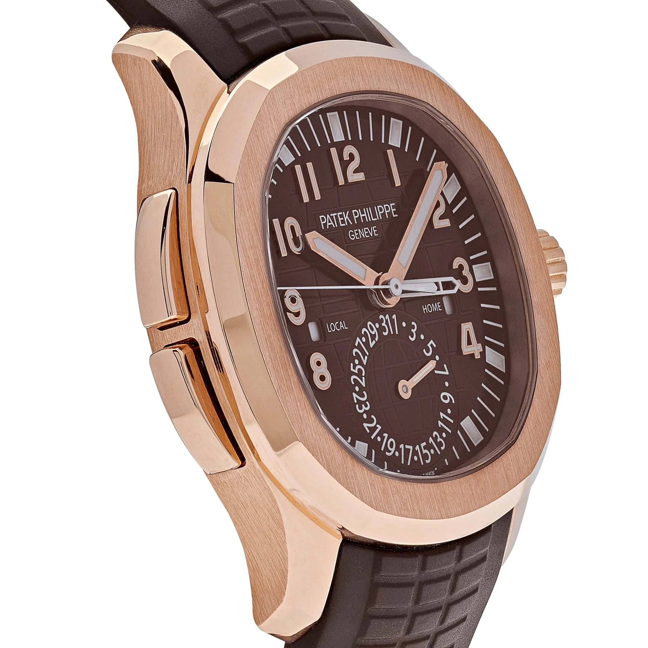PP Luxury Watches Aquanaut 5164R-001 'Travel Time' Brown Dial Rose Gold (2018)
