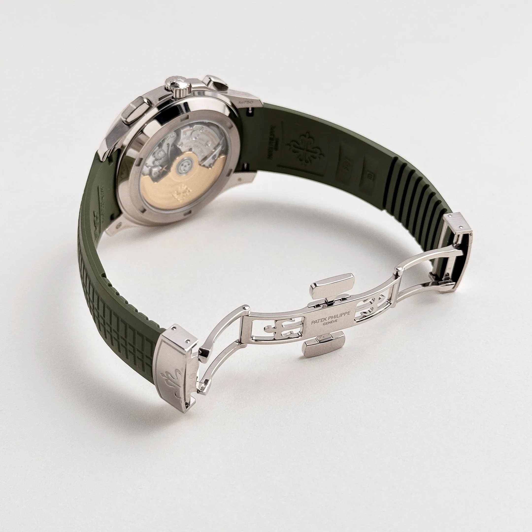 PP Luxury Watches Aquanaut 5968G-010 Chronograph White Gold Khaki Green (2022)
