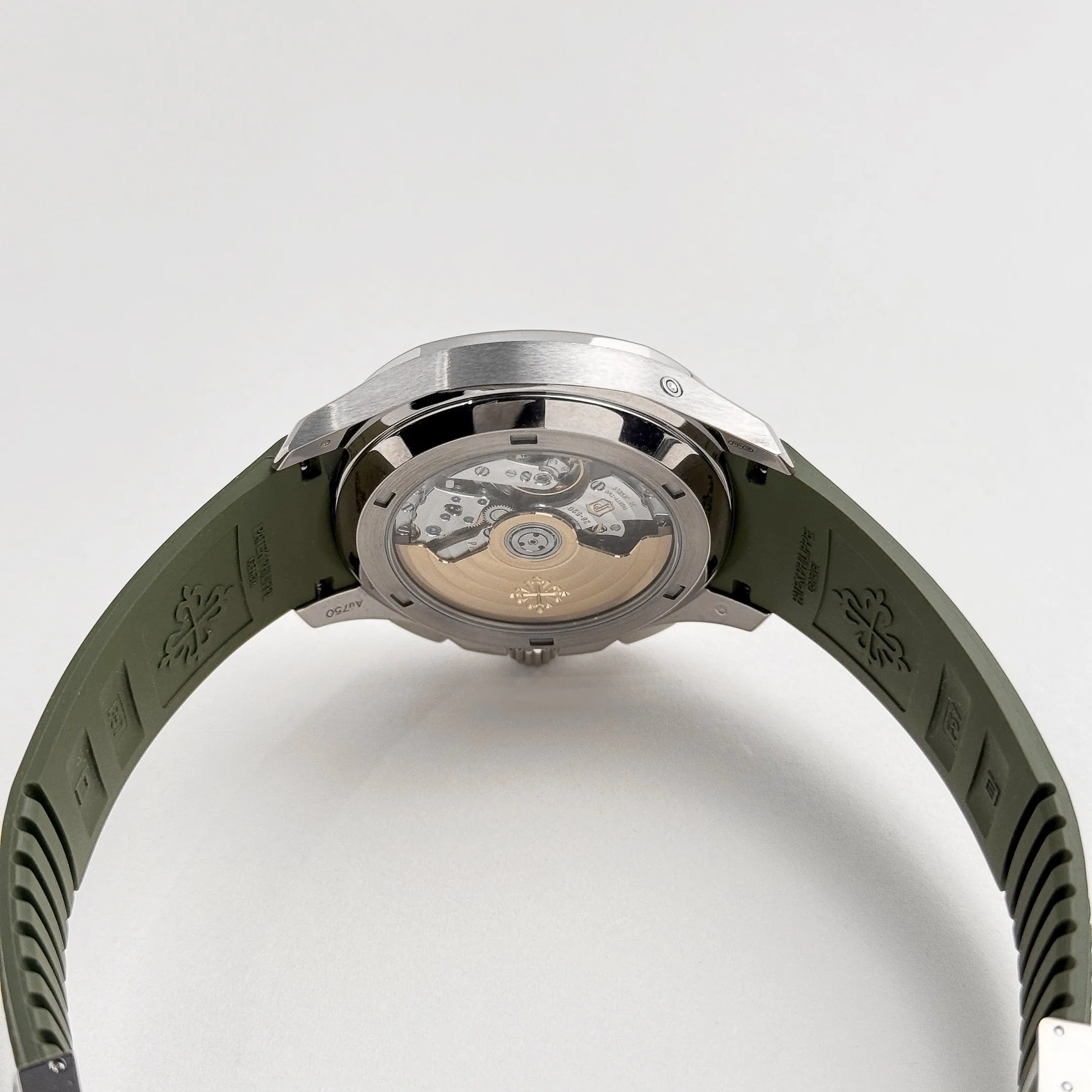 PP Luxury Watches Aquanaut 5968G-010 Chronograph White Gold Khaki Green (2022)