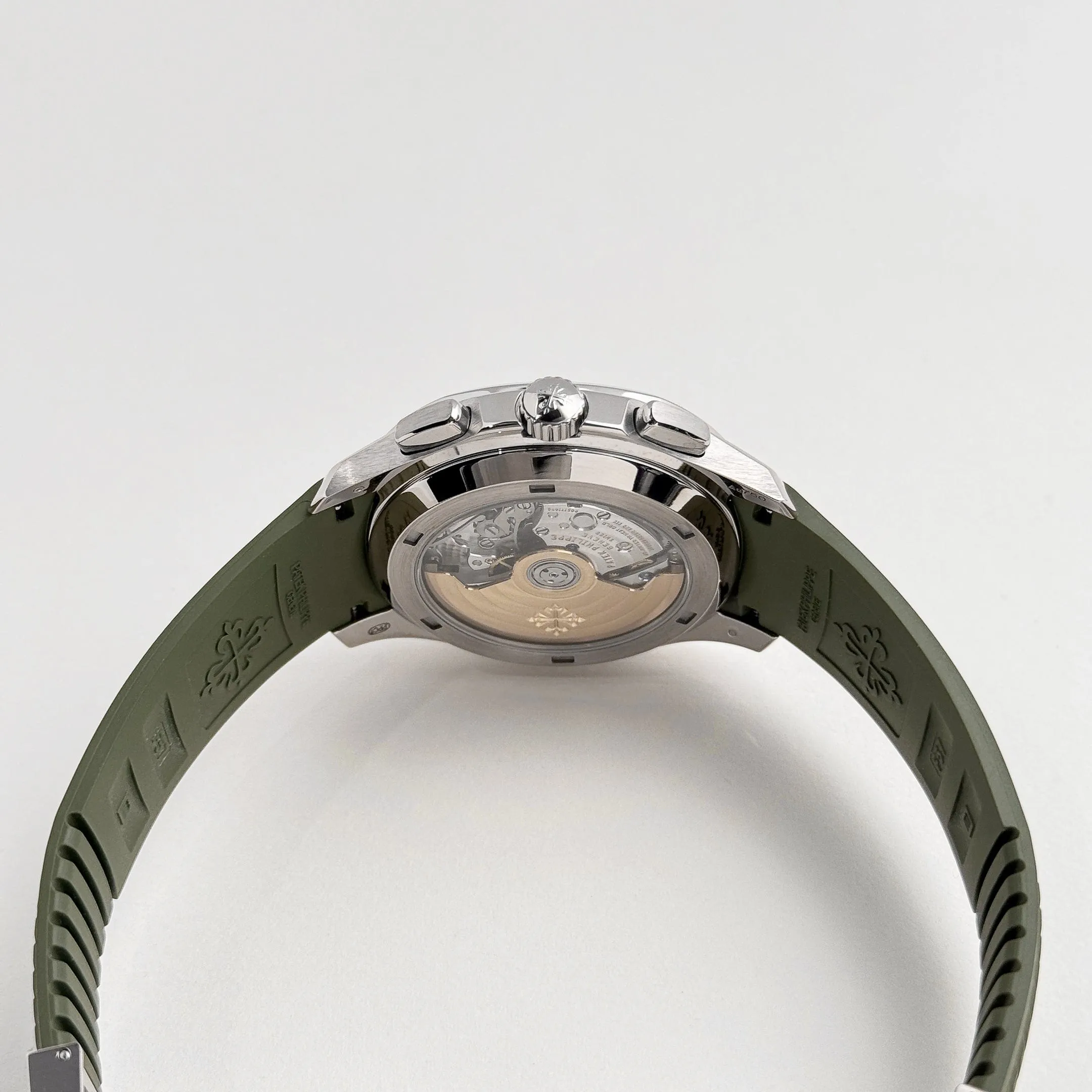 PP Luxury Watches Aquanaut 5968G-010 Chronograph White Gold Khaki Green (2022)