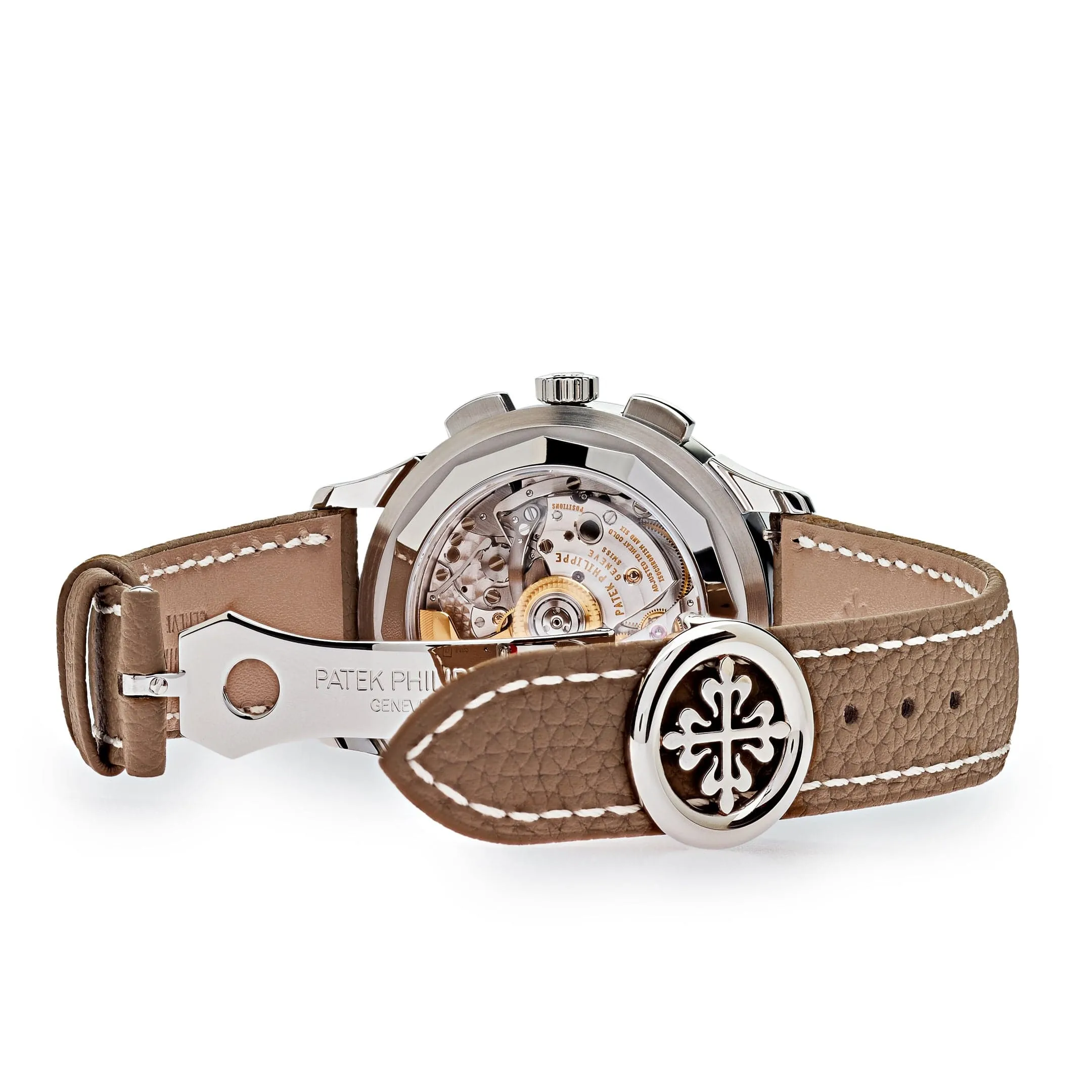PP Luxury Watches Complications 5935A-001 World Time Chronograph Steel Opaline Carbon Motif Dial