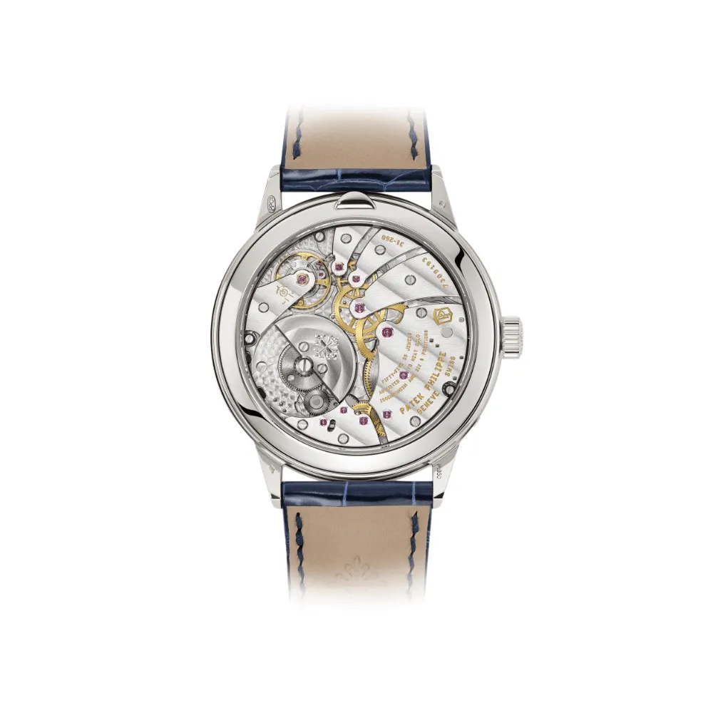 PP Luxury Watches Grand Complications 5236P-001 In-Line Perpetual Calendar Platinum Blue Dial