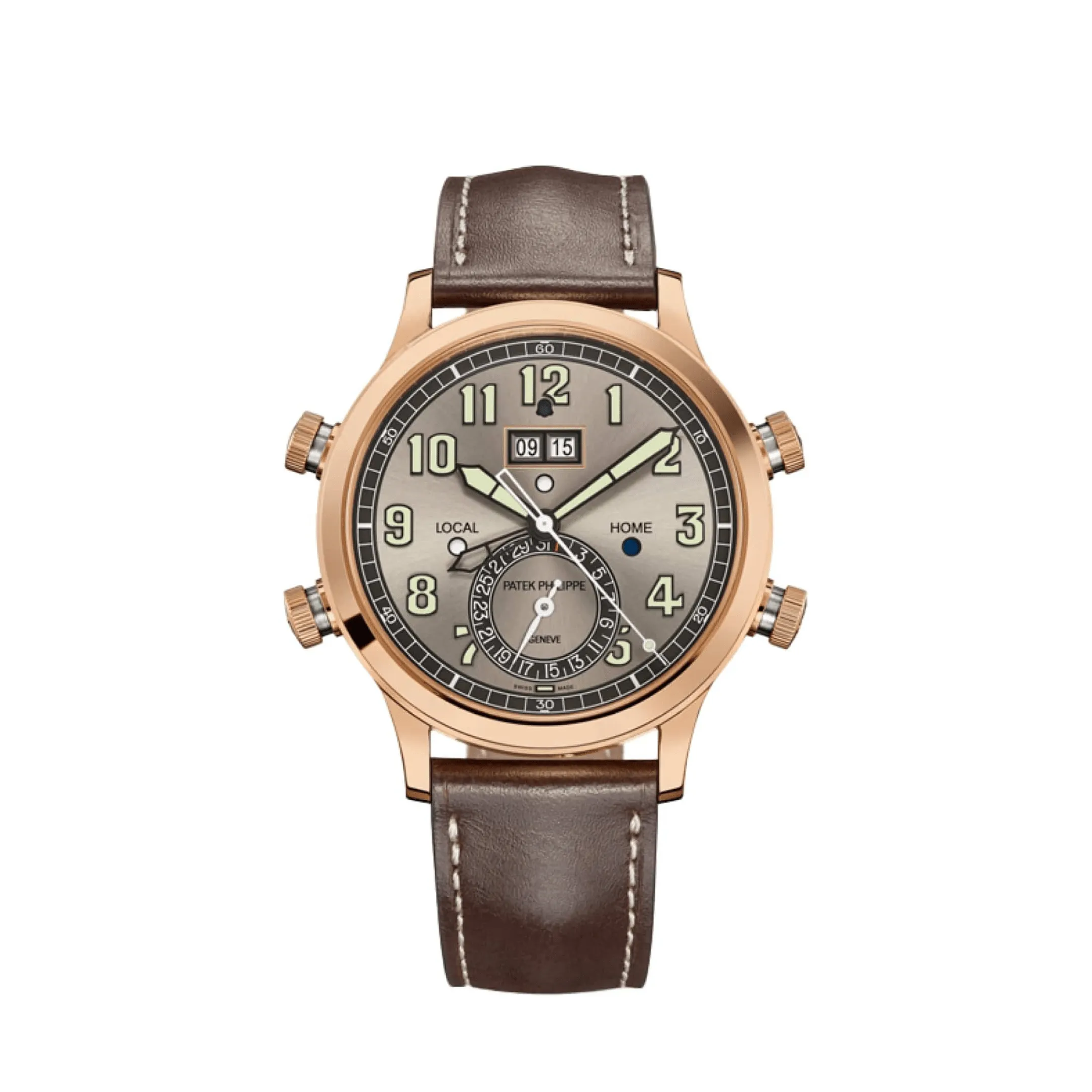 PP Luxury Watches Grand Complications 5520RG-001 Alarm Travel Time Rose Gold (2024)