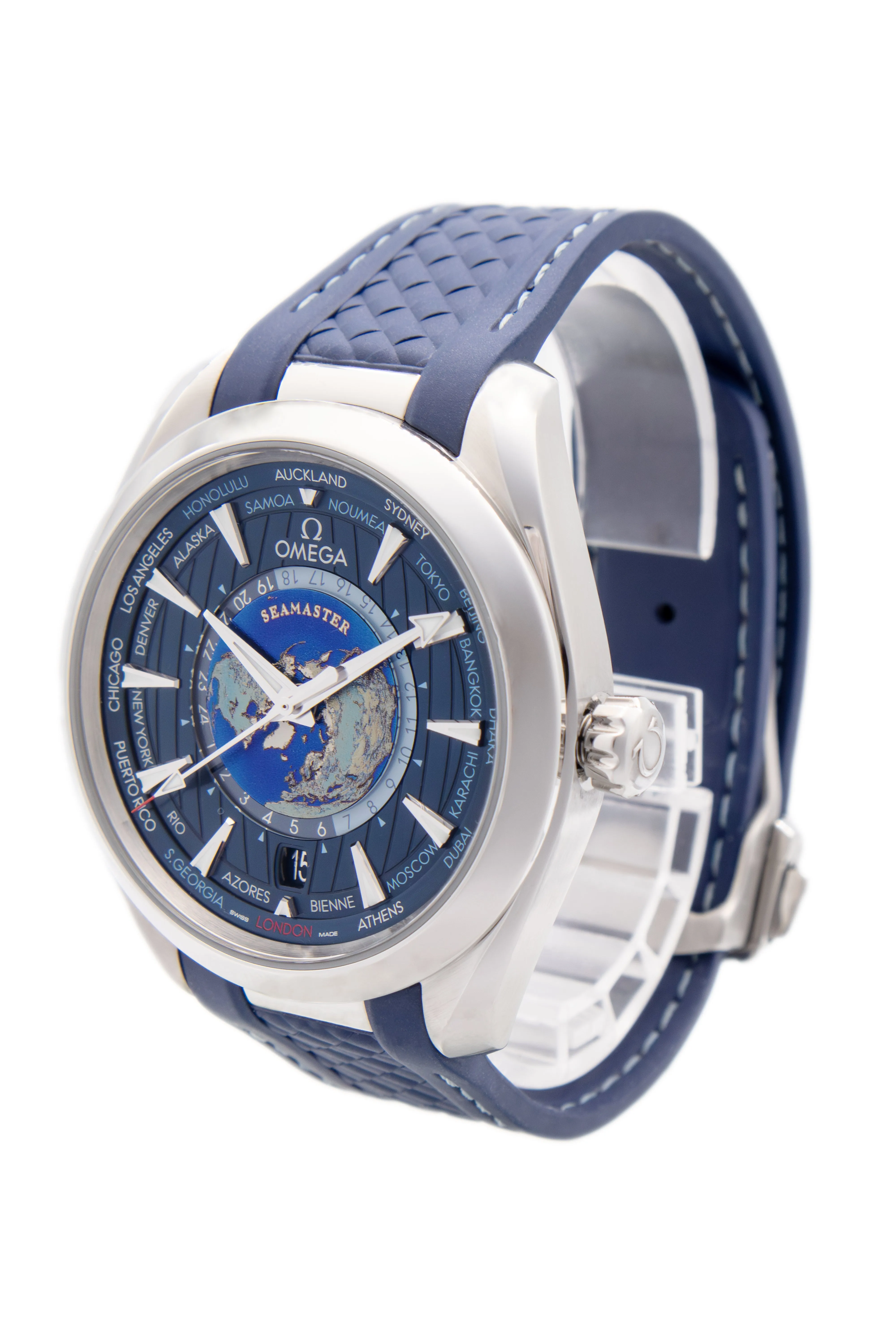 Pre-Owned Omega Seamaster Aquaterra World Time