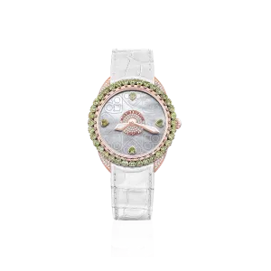 Queen of Hearts Peridot 37 Luxury Diamond Watch