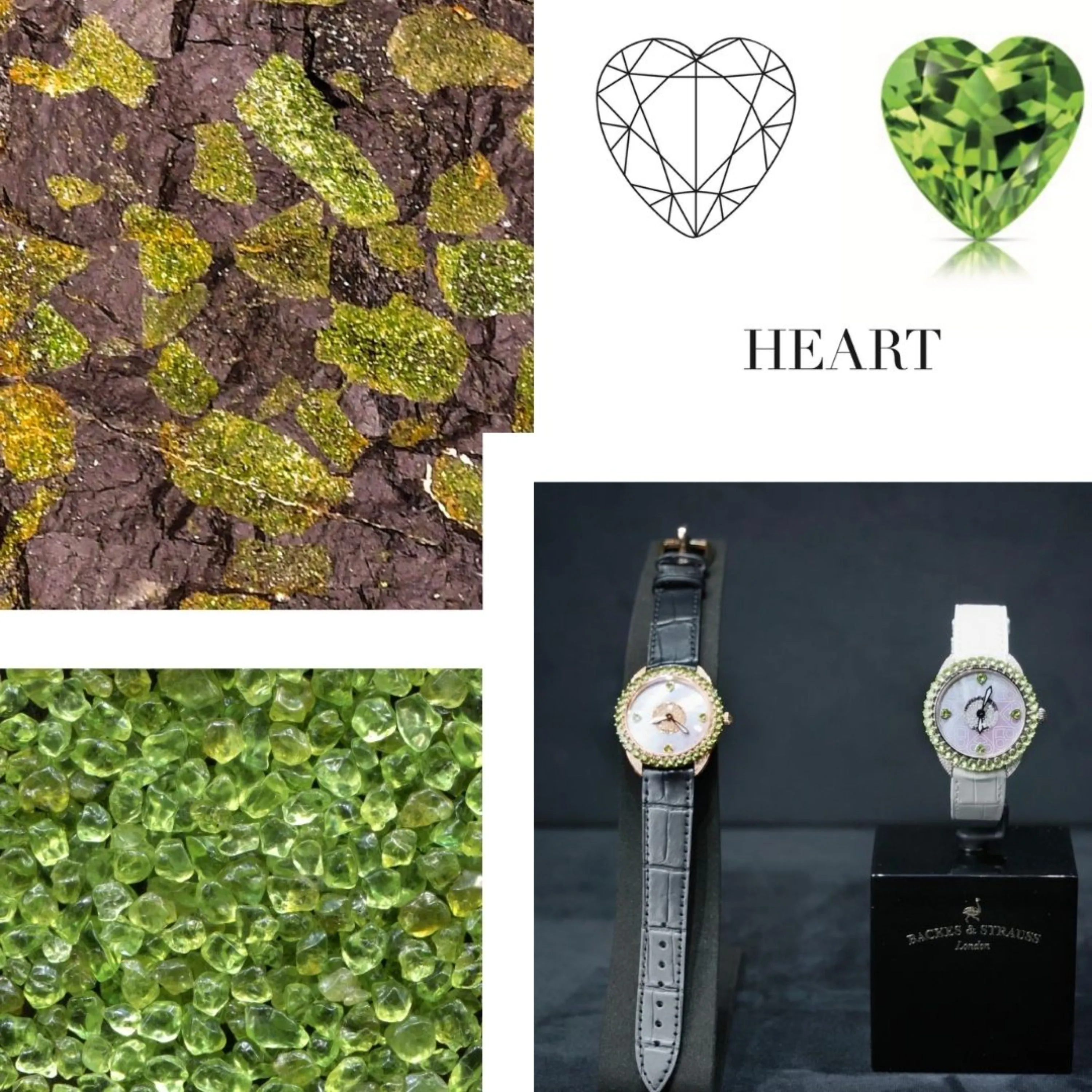 Queen of Hearts Peridot 37 Luxury Diamond Watch