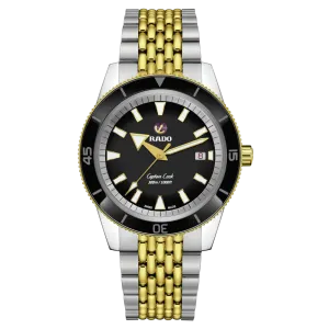 Rado Captain Cook Automatic Black 2 Tones Gold PVD 42mm